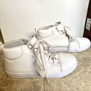 White high top sneakers Fashion Nova
